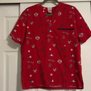 Boston Red Sox scrub top